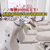 新国标电动自行车每辆4000元上下